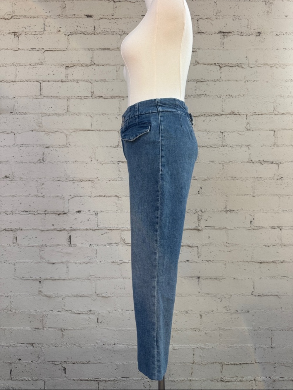 Anthropologie Maeve Bombshell Slim Straight Jean Medium Wash Size 27 - Picture 9 of 16